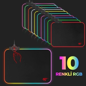 HAVİT GAMENOTE MP901 360-260 3mm RGB IŞIKLI GAMİNG MOUSE PAD