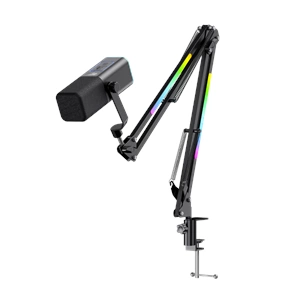 HAVİT GAMENOTE GK71 PRO RGB 24BIT 192KHZ YAYINCI MİKROFONU STANTLI SİYAH