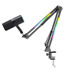 HAVİT GAMENOTE GK71 PRO RGB 24BIT 192KHZ YAYINCI MİKROFONU STANTLI SİYAH