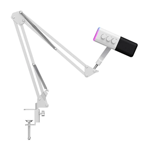 HAVİT GAMENOTE GK71 PRO RGB 24BIT 192KHZ YAYINCI MİKROFONU STANTLI BEYAZ