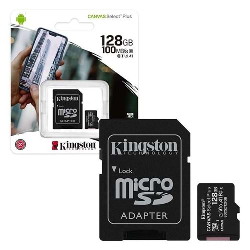KINGSTON 128 GB MICRO SD CANVAS SELECT PLUS