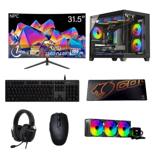 LANSMAN GAMING BUNDLE RYZEN 9-9900X 64 GB DDR5 RAM 16GB RTX5080 2TB SSD 1050W