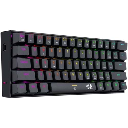 REDRAGON K630 BLUE SWITCH RGB MEKANİK GAMING OYUNCU KLAVYE