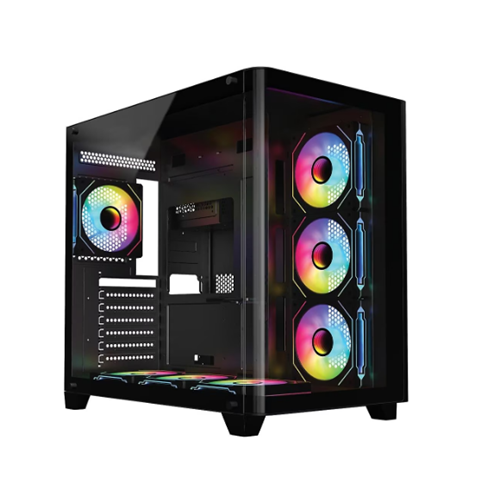 FRISBY FC-9545G SİYAH RGB MID TOWER KASA