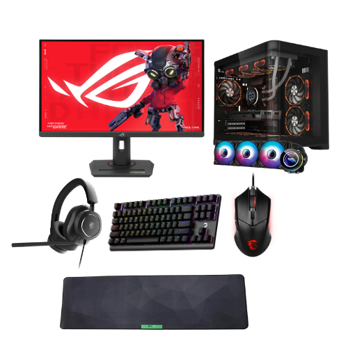 LANSMAN GAMING BUNDLE RYZEN 7-9800X3D 64 GB RAM DDR5 32 GB RTX 5090 2 TB SSD 1250W 80+ GOLD PSU