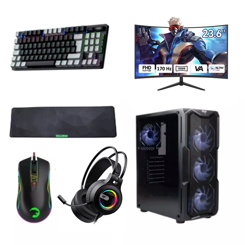 LANSMAN GAMING PC BUNDLE I5-13400F 16 GB DDR4 RAM 512 GB NVME SSD RTX 5060 650W 80+
