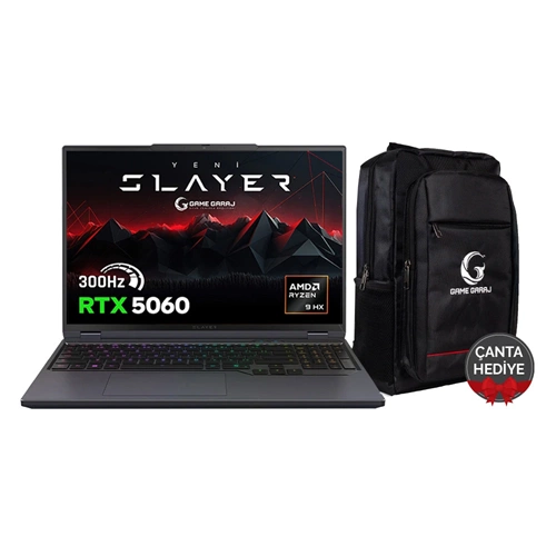 Game Garaj Slayer R9T AMD Ryzen 9 8945HX RTX5060 32GB RAM 1TB SSD 16