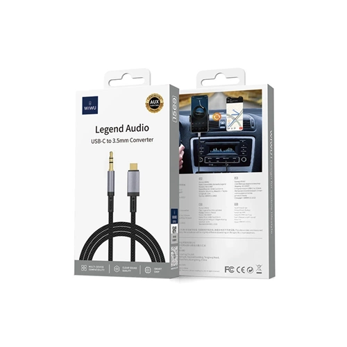 WIWU USB-C TO 3.5 AUX AUDIO ADAPTER CABLE
