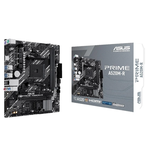 Asus PRIME A520M-R AMD AM4 DDR4 5100 HDMI M2 USB3.2 mATX Anakart
