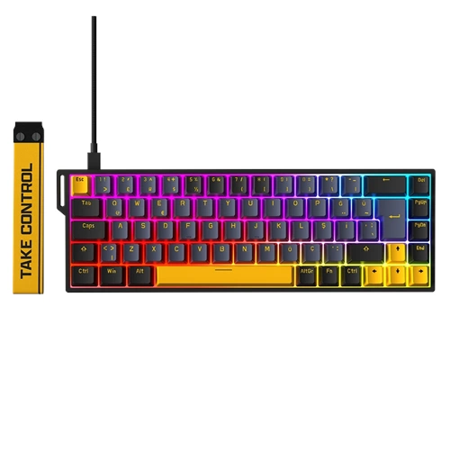 Rampage Kaisel Gasket Manyetik 8000Hz RGB Rapid Trigger Oyuncu Klavyesi