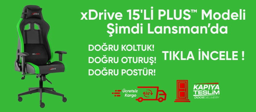 XDRIVE GAMING CHAIR 15LI PLUS YEŞİL