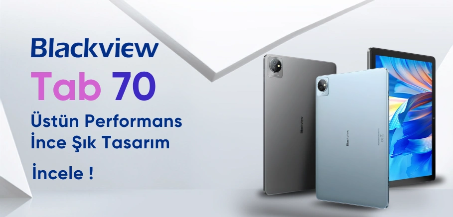 BLACKVIEW TAB70 WIFI TABLET 10.1/ 12 GB (4GB+8GB)/64 GB/8MP/ANDROID14+ KILIF DAHİL