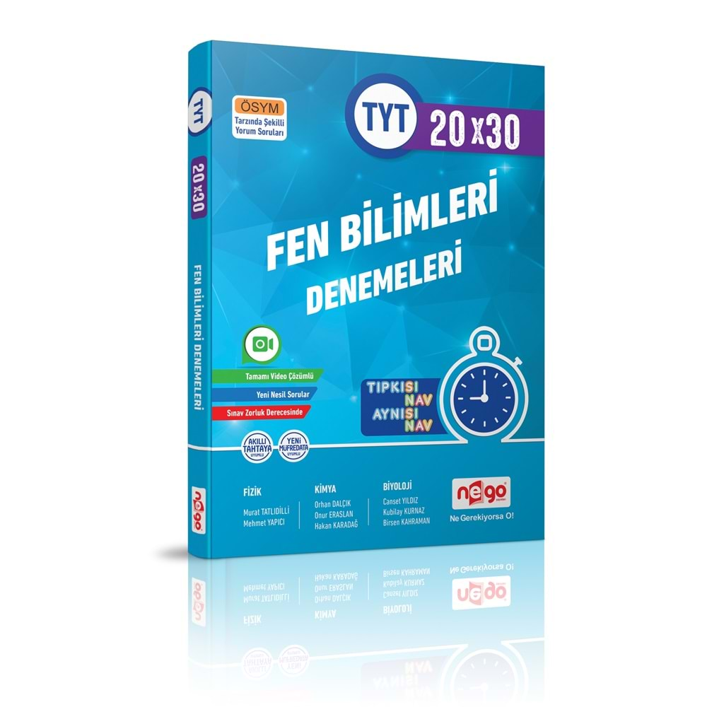 NEGO TYT FEN BİLİMLERİ 20X30 BRANŞ DENEME