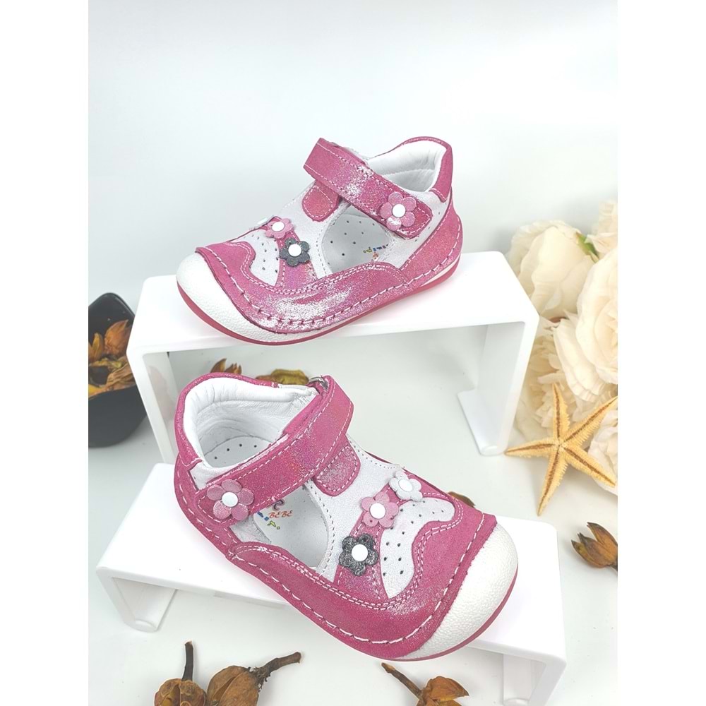 Rüzgar Bebe Hakiki Deri Çocuk Ayakkabısı - RÜZGAR BEBE - FUJYA - 21 - NKT00046-FUJYA-21