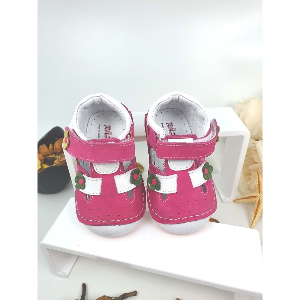 Rüzgar Bebe Hakiki Deri Çocuk Ayakkabısı - RÜZGAR BEBE - FUJYA - 19 - NKT00050-FUJYA-19
