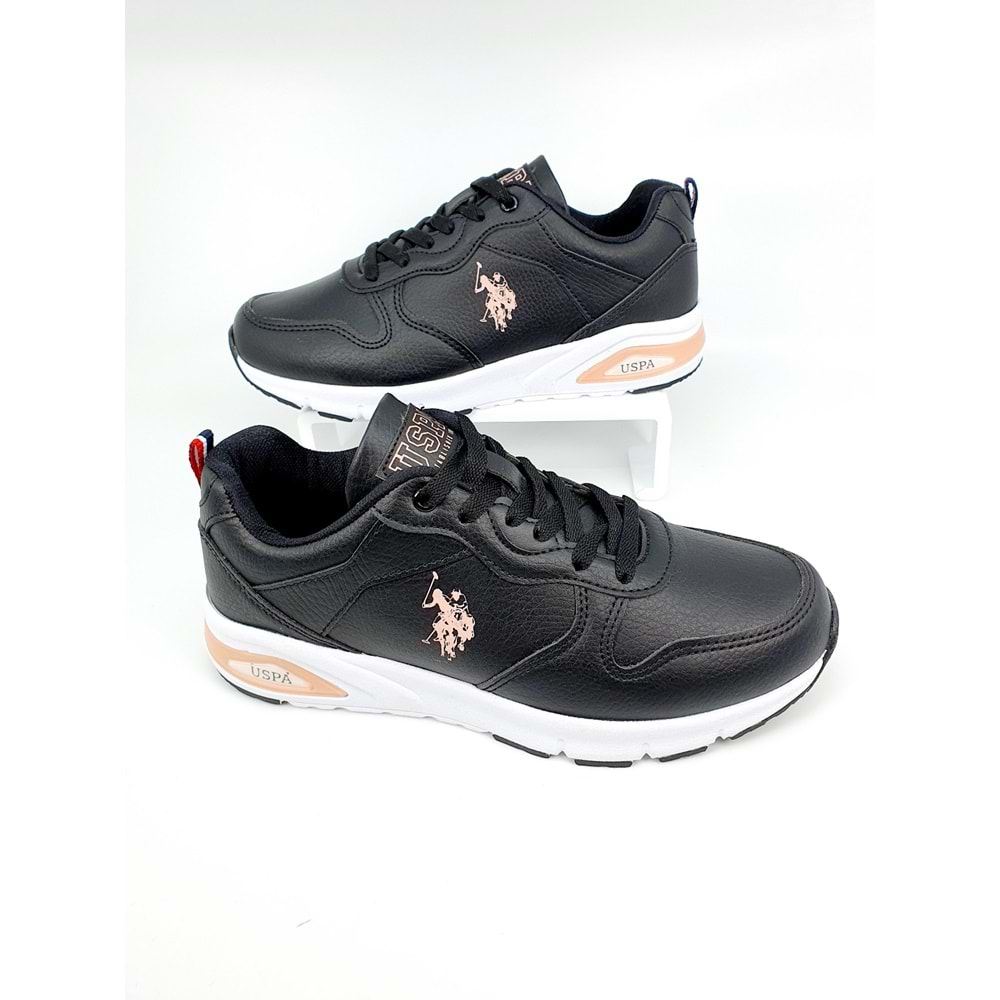 u.s polo assn voya sneakers ayakkabı - SIYAH - 36