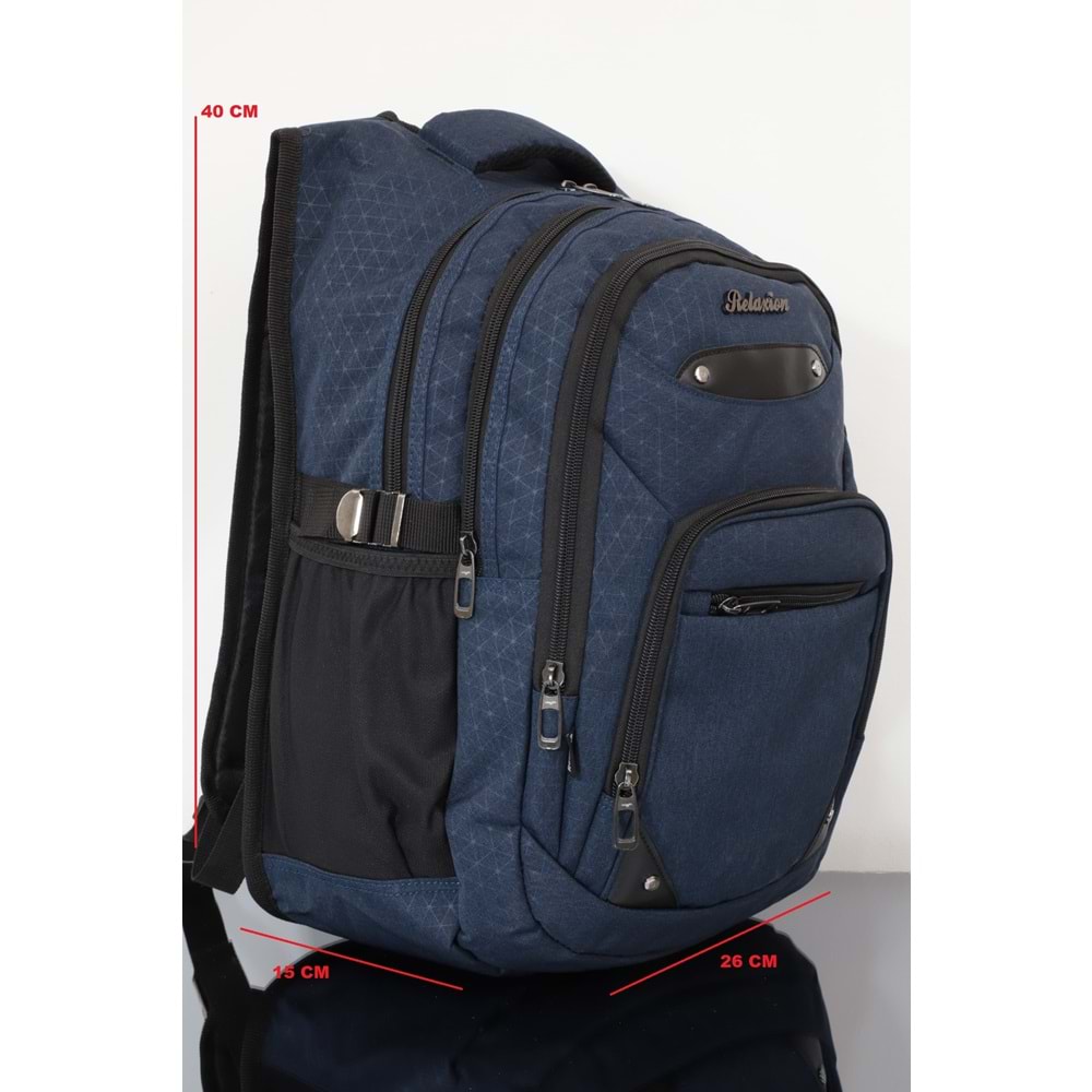 relaxion 2225 yarasa sırt çantası - lacivert - TEK EBAT