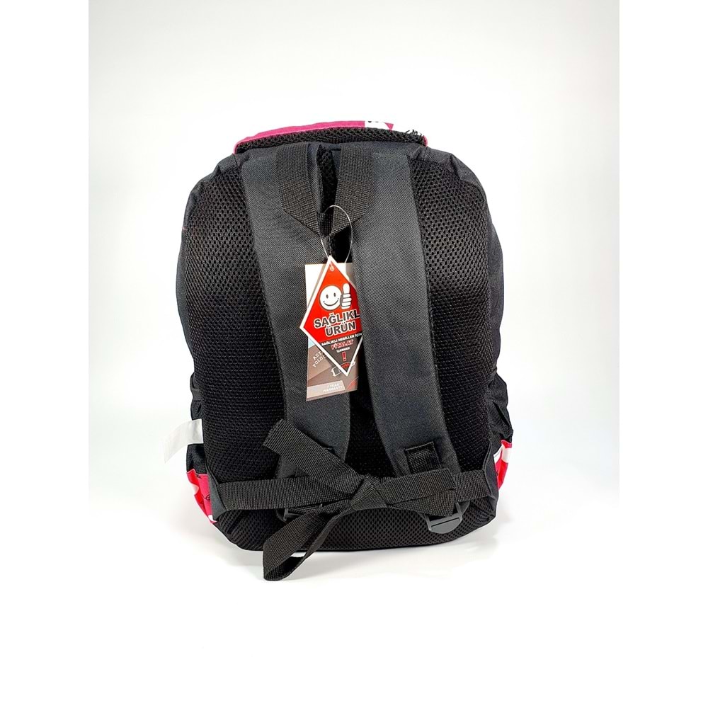 astral 1621 ortopedic ilkokul çantası - pembe siyah - TEK EBAT