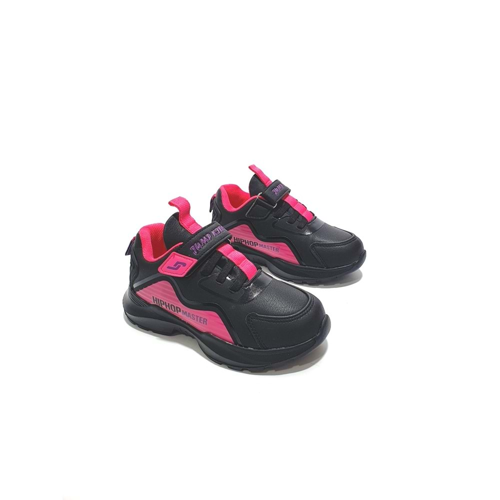 jump 25780 çocuk sneakers ayakkabı - siyah pembe - 26