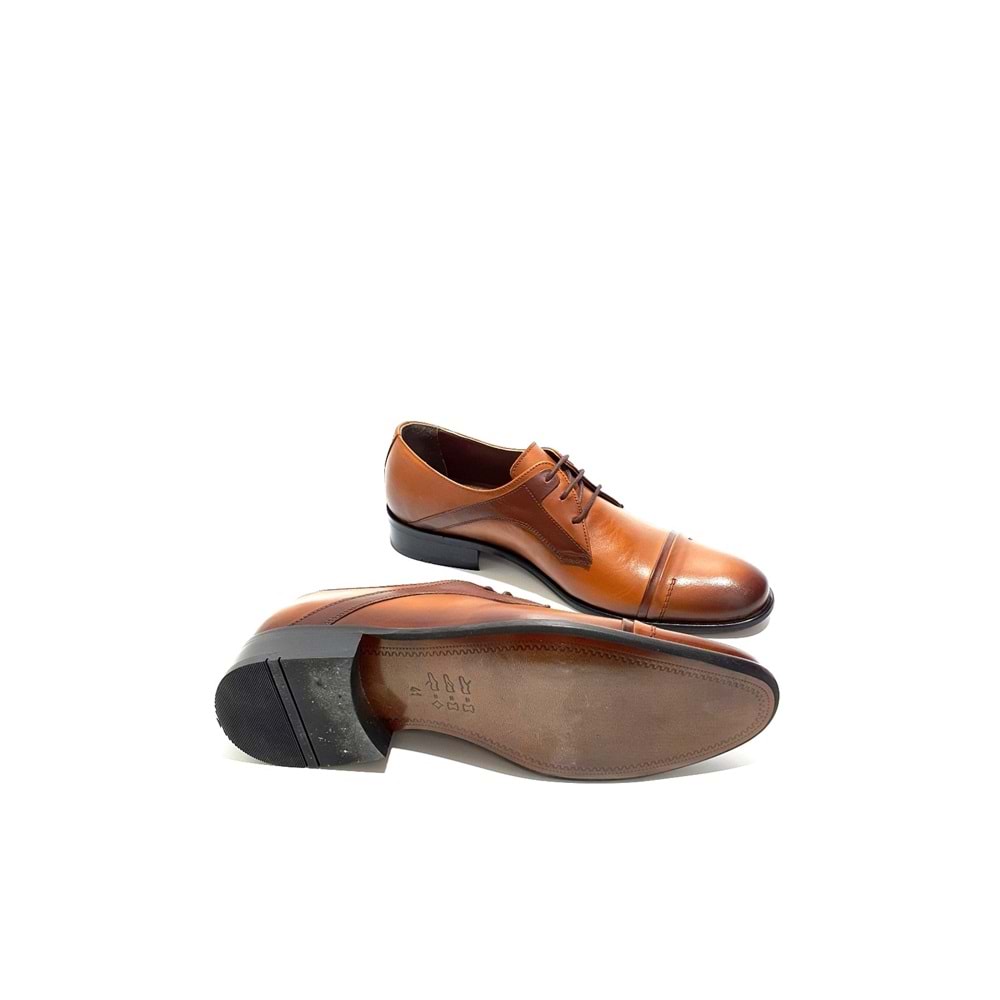 winssto hakiki deri erkek klasik ayakkabı - TABA - 41