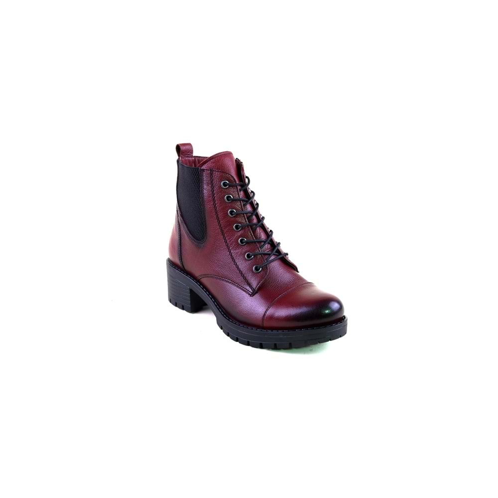 Winssto 564 Hakiki Deri Bayan Bot - BORDO - 37