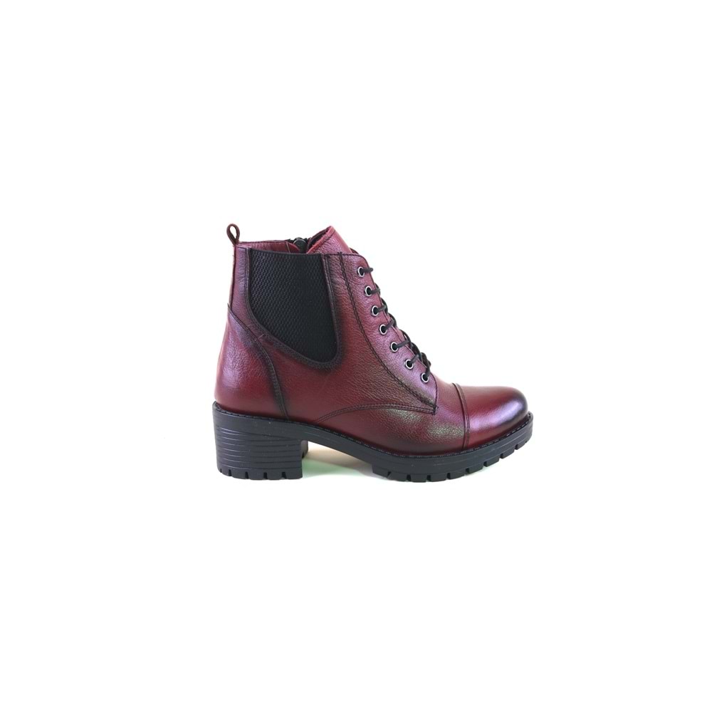 Winssto 564 Hakiki Deri Bayan Bot - BORDO - 37