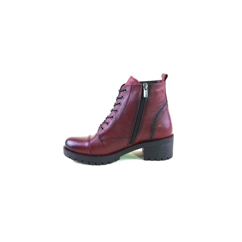 Winssto 564 Hakiki Deri Bayan Bot - BORDO - 38