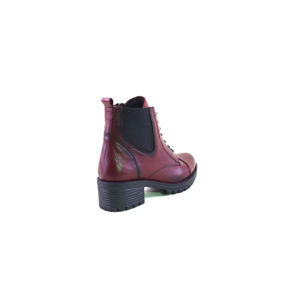 Winssto 564 Hakiki Deri Bayan Bot - BORDO - 38