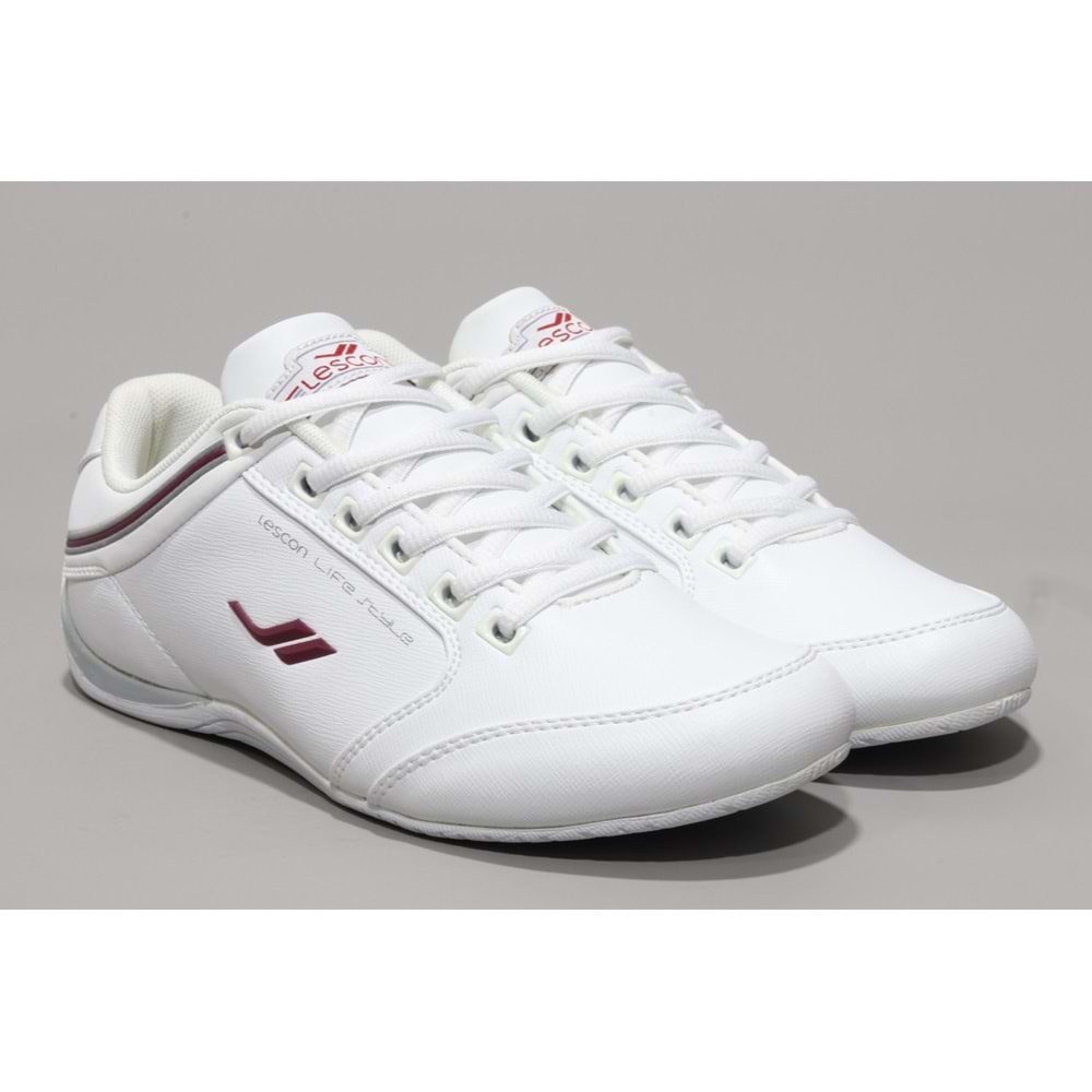 Lescon 6639 Erkek Sneakers Ayakkabı - BEYAZ - 36