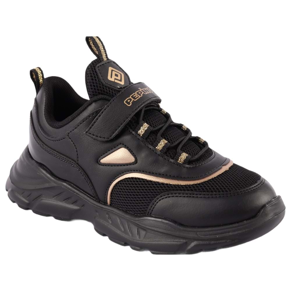Pepino 727 Kız Çocuk Sneakers Ayakkabı - siyah baskılı - 31