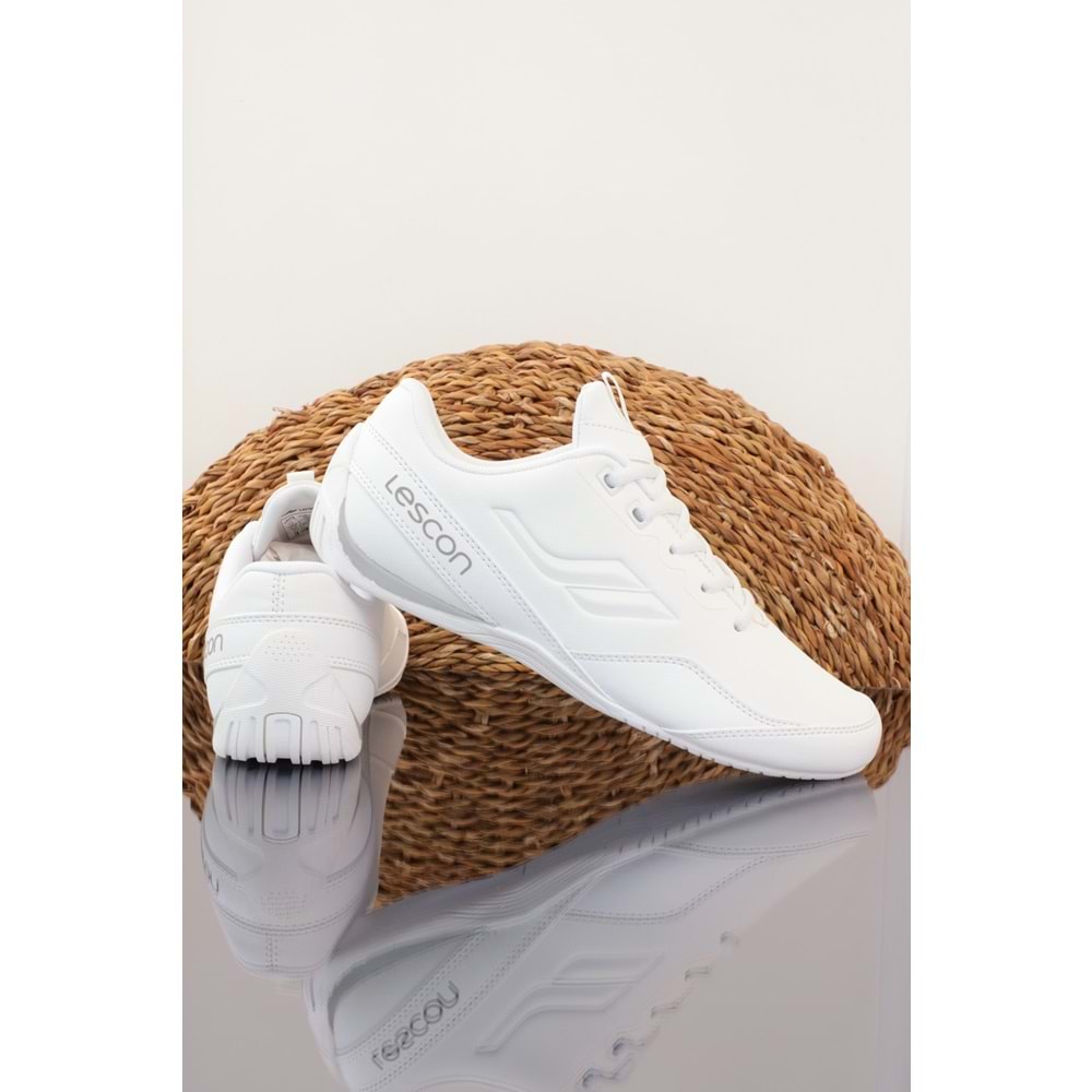 Lescon Smash Anatomik Sneakers Ayakkabı - NKT00941-Full Beyaz-40