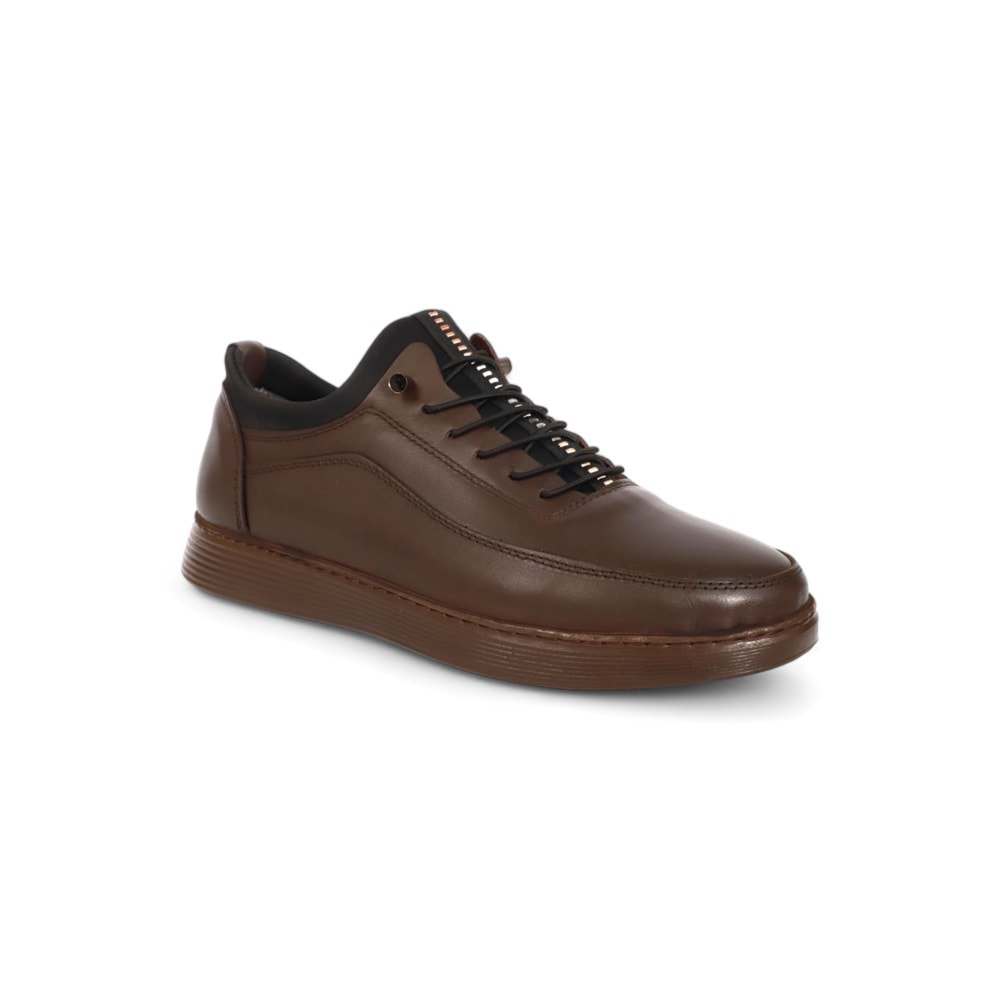 Konfores 958 Hakiki Deri Anatomik Erkek Ayakkabı - NKT00958-kahverengi-41
