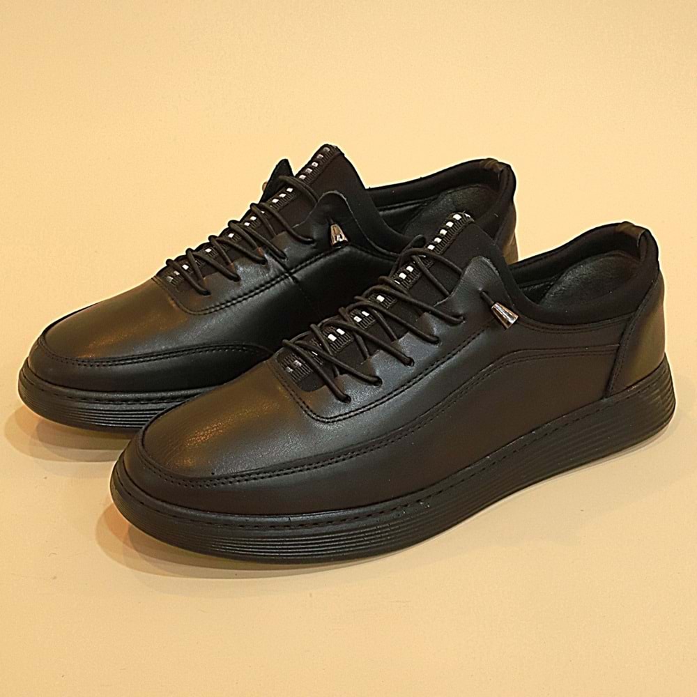 Konfores 958 Hakiki Deri Anatomik Erkek Ayakkabı - NKT00958-siyah-46