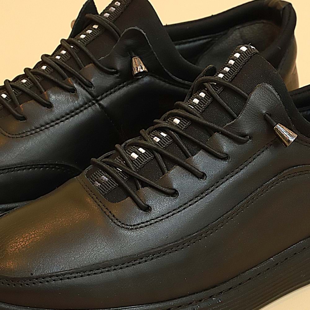 Konfores 958 Hakiki Deri Anatomik Erkek Ayakkabı - NKT00958-siyah-48