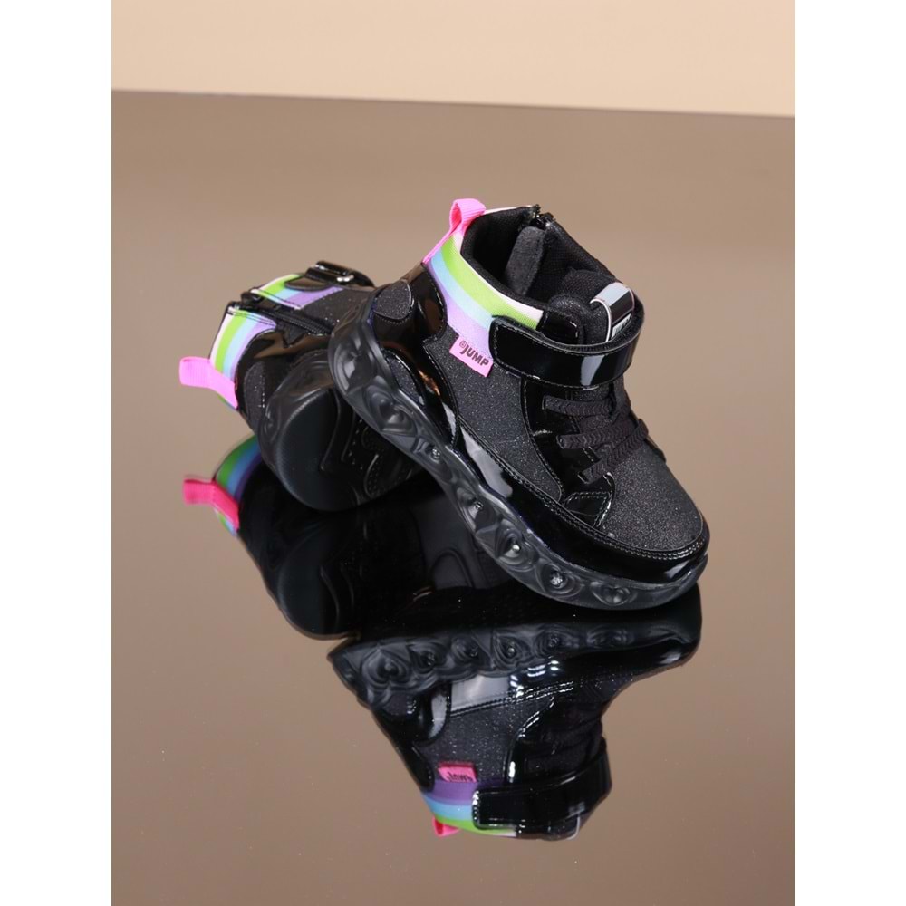 Jump 1055 26962 Işıklı Anatomik Boğazlı Ayakkabı - NKT01055-siyah-24