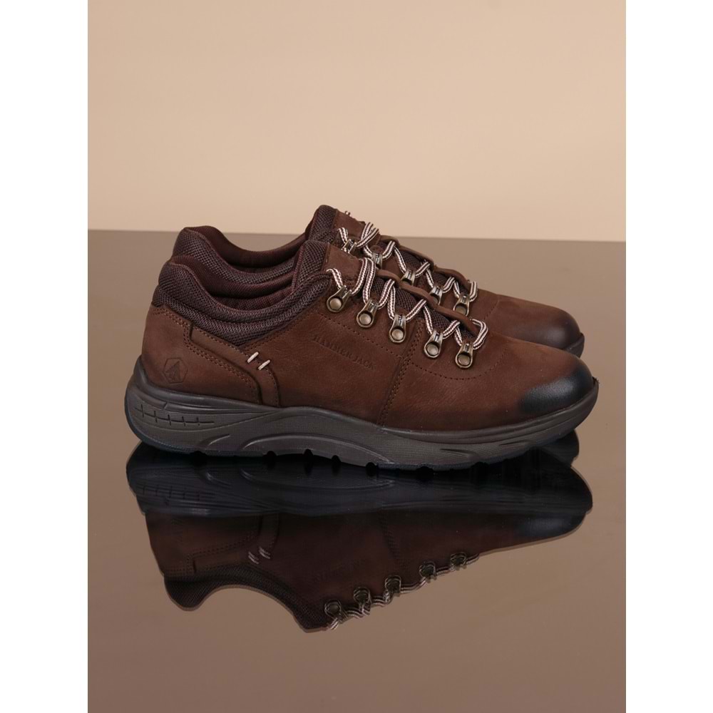 Konfores 1068 Hakiki Deri Anatomik Outdoor Ayakkabı - NKT01068-kahverengi-40