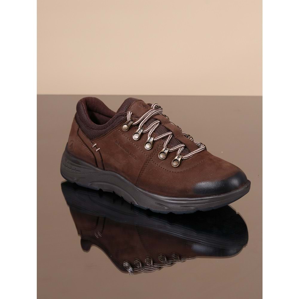 Konfores 1068 Hakiki Deri Anatomik Outdoor Ayakkabı - NKT01068-kahverengi-40