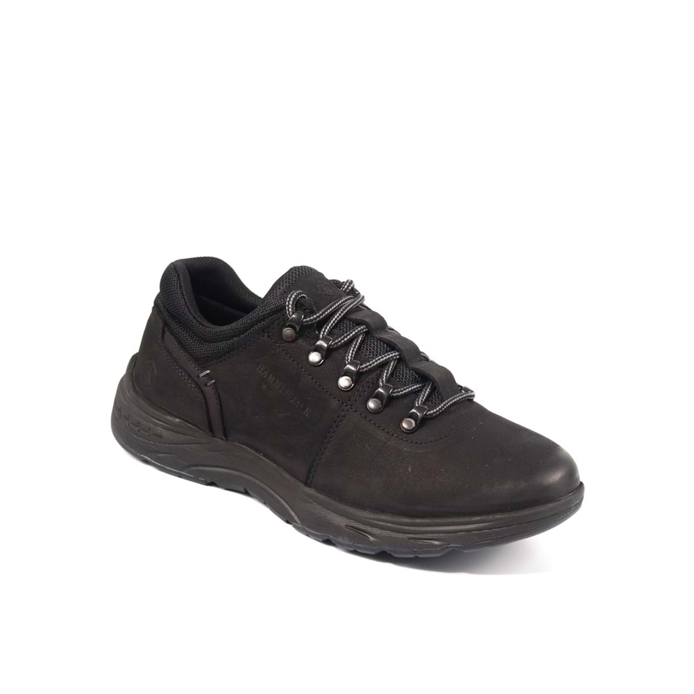 Konfores 1068 Hakiki Deri Anatomik Outdoor Ayakkabı - NKT01068-siyah nubuk-43