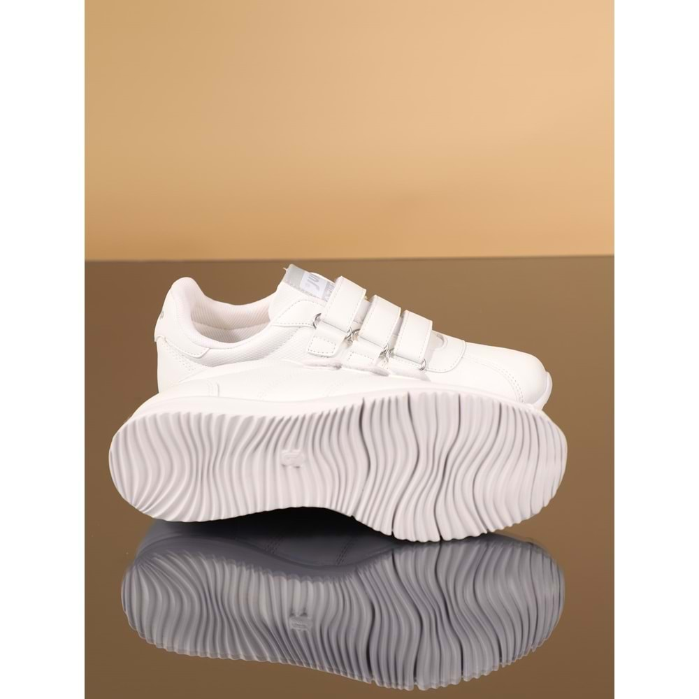 Konfores 1073-26835 Anatomik Sneakers Bantlı Ayakkabı - NKT01073-BEYAZ-36