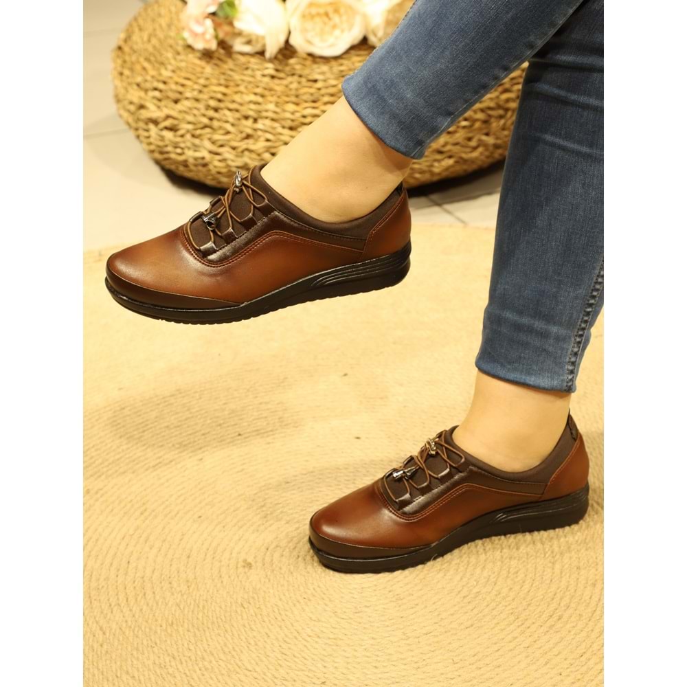 Konfores 1081 Anatomik Bayan Mevsimlik Ayakkabı - NKT01081-TABA-38