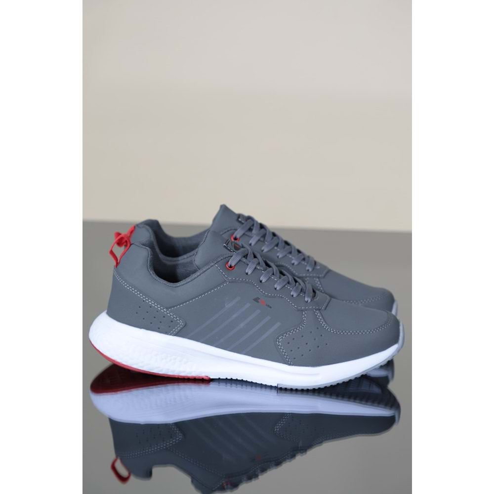 Konfores 1102-2009 Anatomik Sneakers Ayakkabı - NKT01102-gri-41