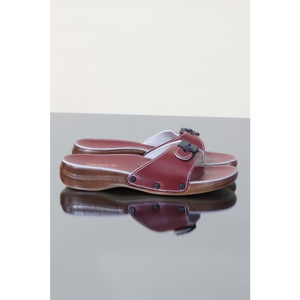 Konfores 1116-6500 Tam Anatomik Bayan Terlik - NKT01116-BORDO-38