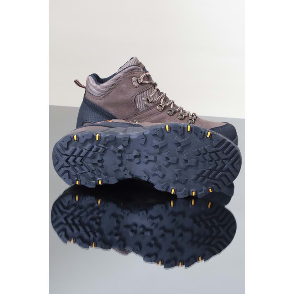 Konfores 1142 Hakiki Deri Waterproof Anatomik Spor Bot - NKT01142-kahverengi-42