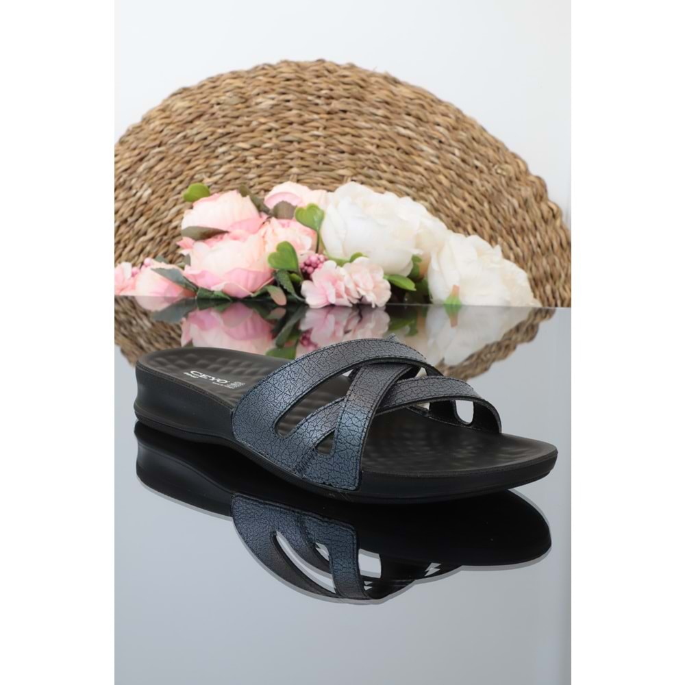 Konfores 1164-9942-1 Tam Anatomik Terlik - NKT01164-siyah-38