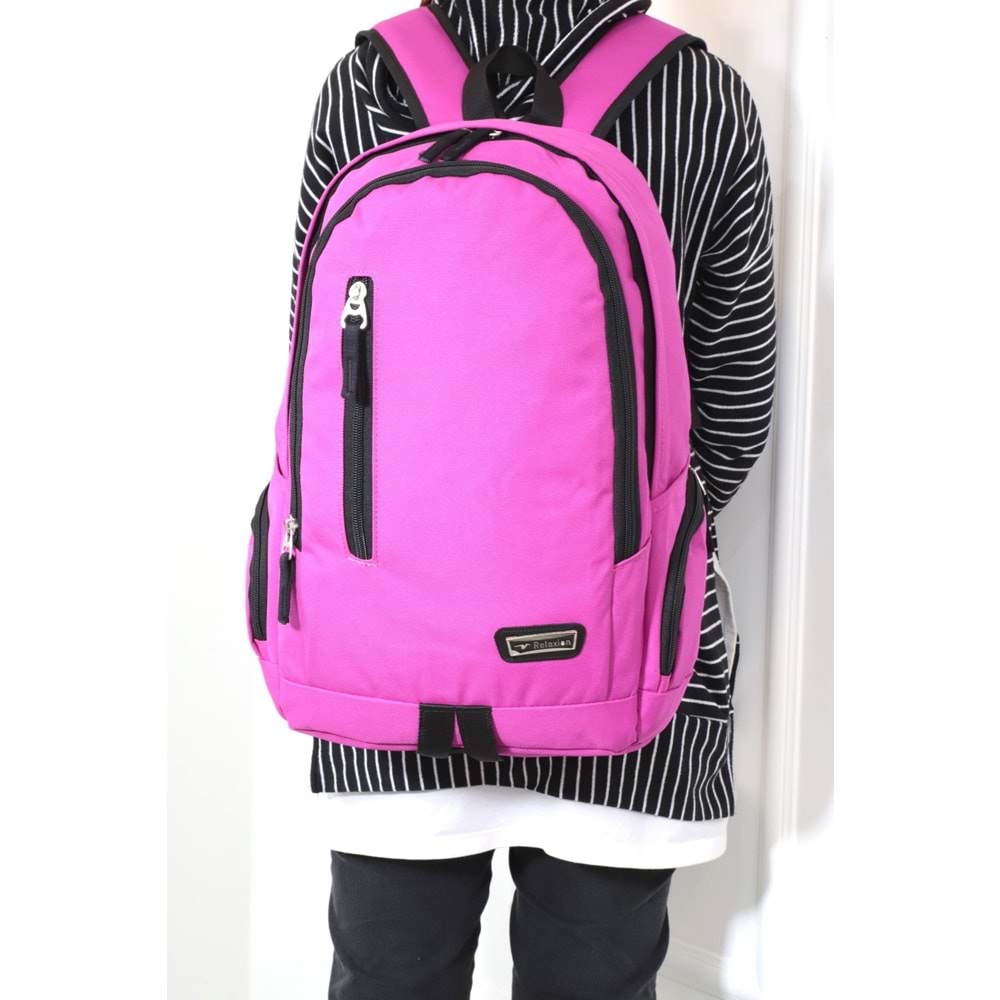 Konfores 1168 Unisex Anatomik Sırt Çantası - NKT01168-PEMBE-TEK EBAT