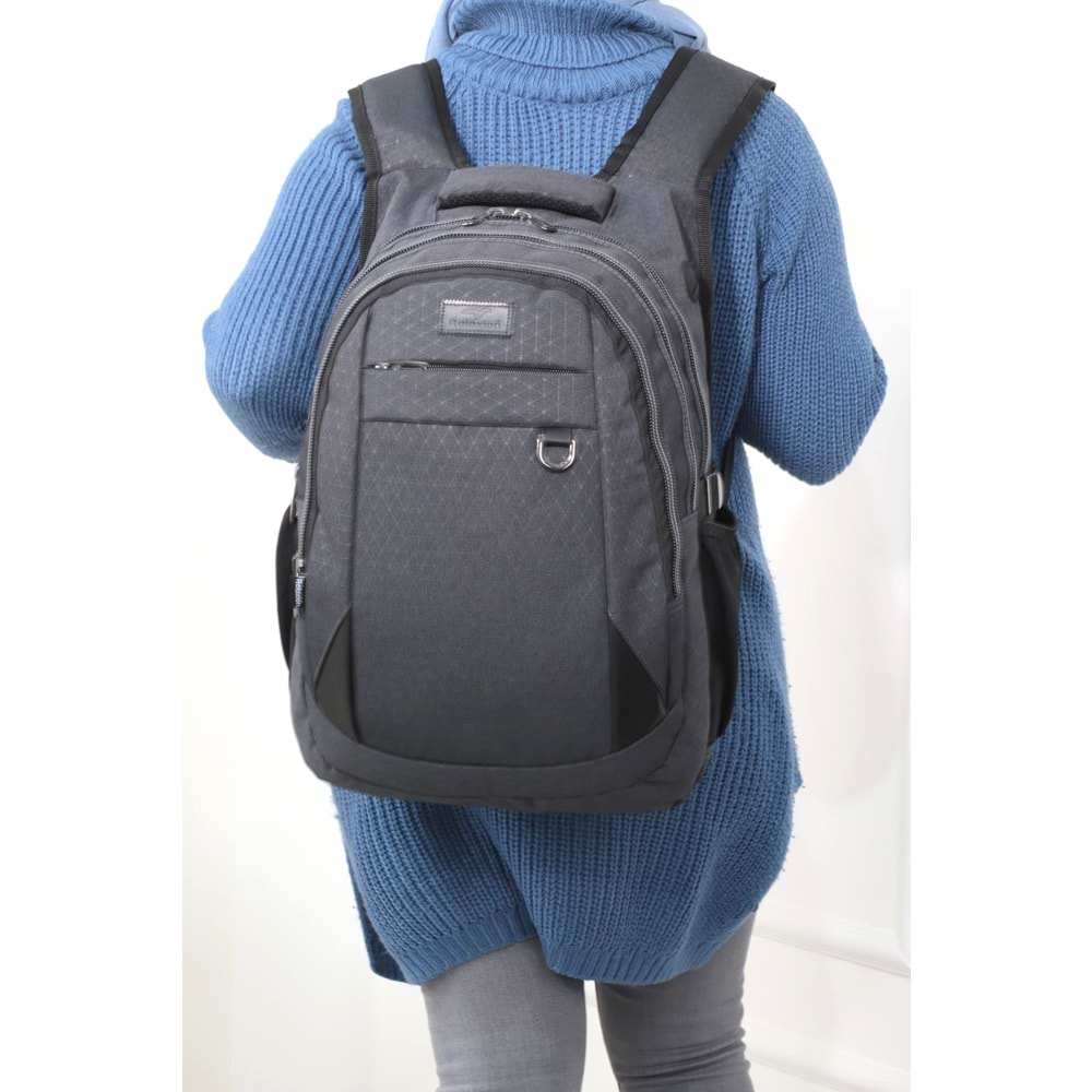 Konfores 1170 Unisex Anatomik Yarasa Sırt Çantası - NKT01170-gri-TEK EBAT