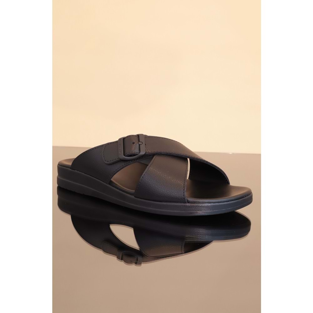 Konfores 1239-Grande Tam Anatomik Terlik - NKT01239-siyah-42