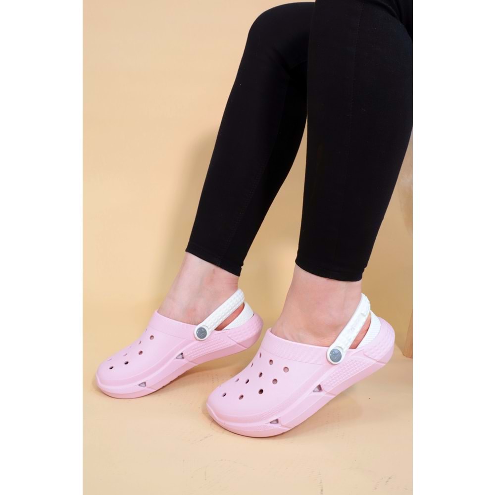 Konfores 1253-Troya Tam Anatomik Doktor ve Hemşire Terliği - NKT01253-PUDRA-39-40