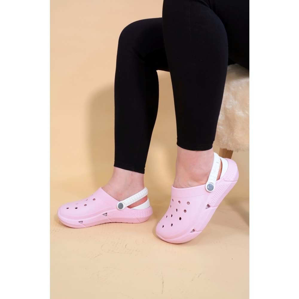 Konfores 1253-Troya Tam Anatomik Doktor ve Hemşire Terliği - NKT01253-PUDRA-39-40