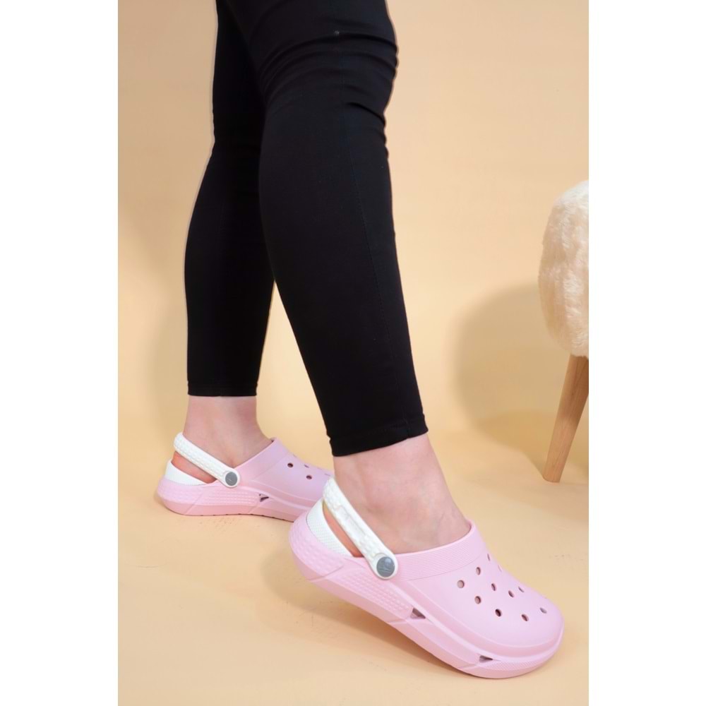 Konfores 1253-Troya Tam Anatomik Doktor ve Hemşire Terliği - NKT01253-PUDRA-39-40